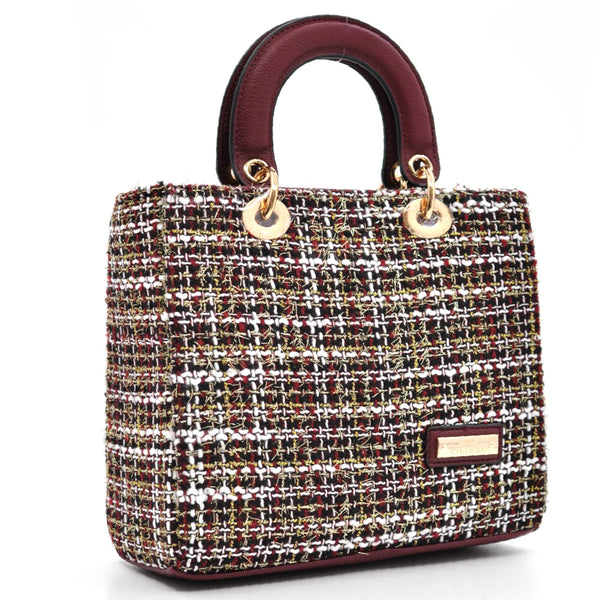 Borsa CHARRO in tessuto TWEED bouclé raffinato