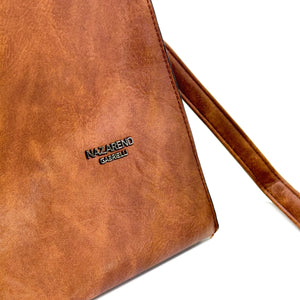 NAZARENO GABRIELLI - Borsa SHOPPING firmata giornaliera elegante capiente shopper vintage venata