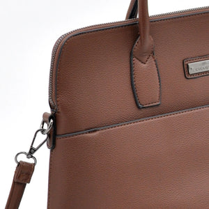 CHARRO - Borsa shopping a spalla grande tracolla casual simil pelle venata ufficio