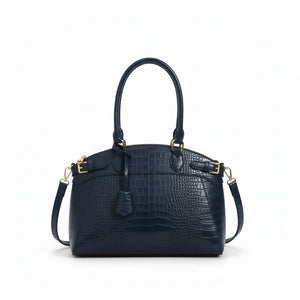 La Scagliuzza - Borsa firmata Gyoiamea a spalla bauletto tracolla casual simil pelle squamata pitonata lucida vernice