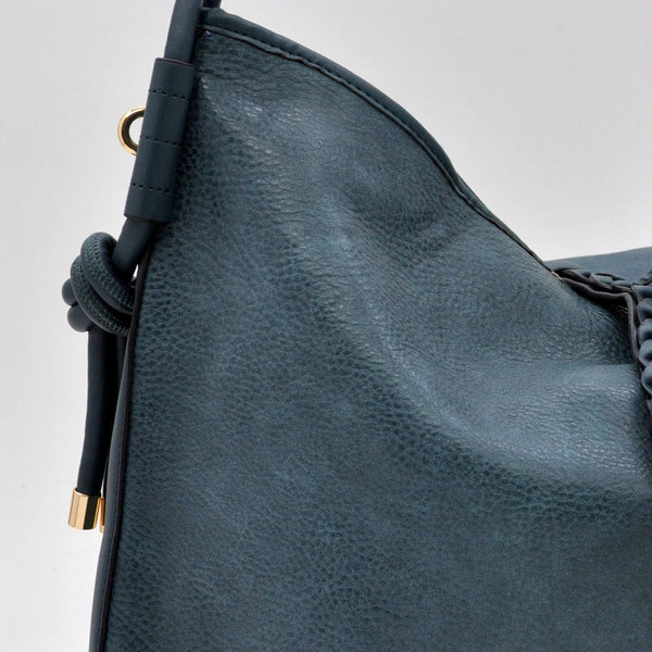 CHARRO - Borsa morbida a sacco hobo capiente unica tinta nuovo monomanico