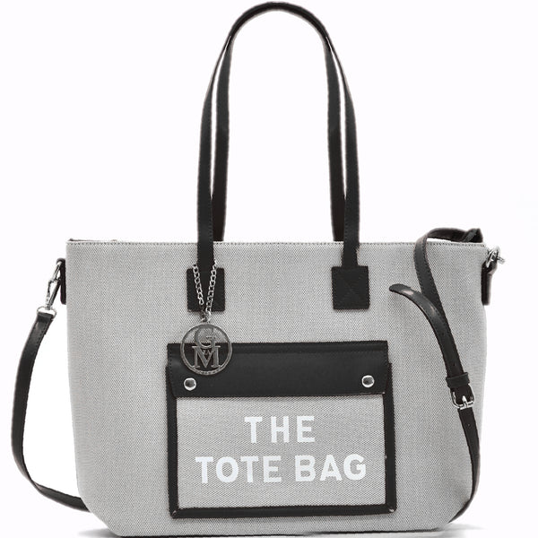 Borsa "Milano Tote" by Gyoiamea – Shopper Elegante in Tessuto e Ecopelle, Capiente e Chic per Ogni Giorno
