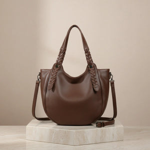 La Vanigghia - Borsa firmata Gyoiamea shopping a spalla manici intrecciati