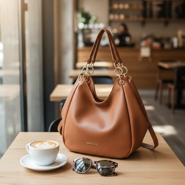 Borsa a sacco firmato COCONUDA Colletion donna spalla a tracolla simil pelle