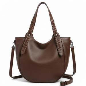 La Vanigghia - Borsa firmata Gyoiamea shopping a spalla manici intrecciati