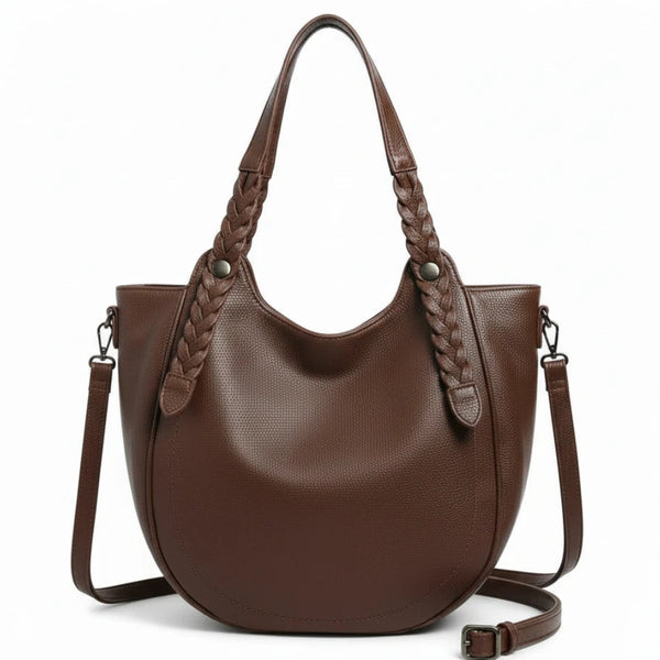 La Vanigghia - Borsa firmata Gyoiamea shopping a spalla manici intrecciati