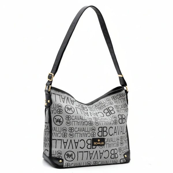 BB Cavalli borsa a sacco LIMITED EDITION fantasia logata monomanico
