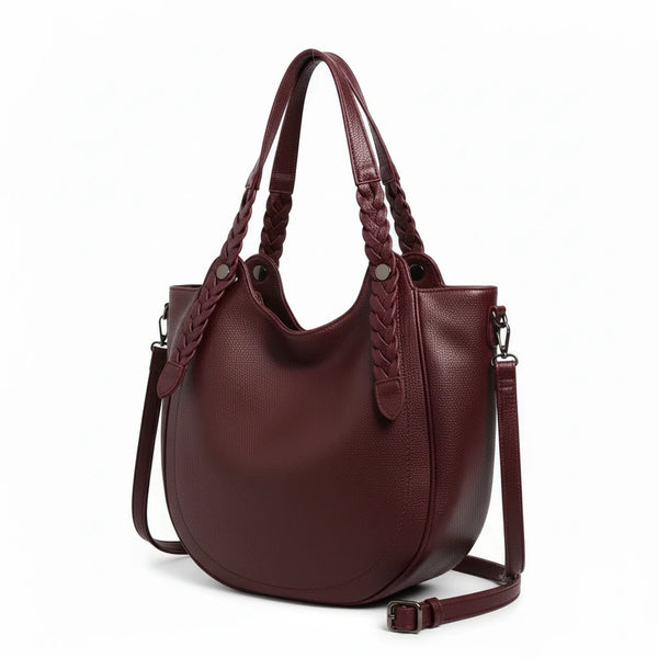 La Vanigghia - Borsa firmata Gyoiamea shopping a spalla manici intrecciati