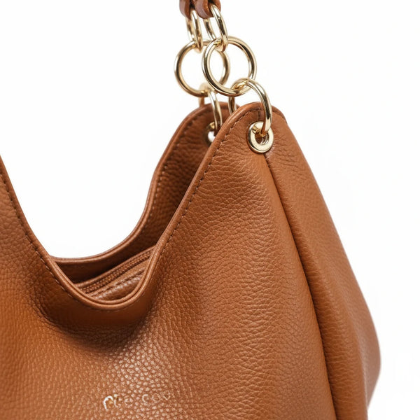 Borsa a sacco firmato COCONUDA Colletion donna spalla a tracolla simil pelle