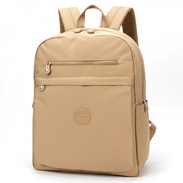 Zaino Donna in Nylon Impermeabile Multitasche  Leggero e Resistente, Tessuto Effetto Stropicciato. Ideale per Scuola, Viaggio e Lavoro