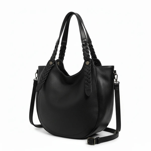 La Vanigghia - Borsa firmata Gyoiamea shopping a spalla manici intrecciati