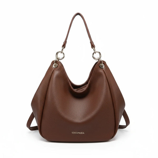 Borsa a sacco firmato COCONUDA Colletion donna spalla a tracolla simil pelle