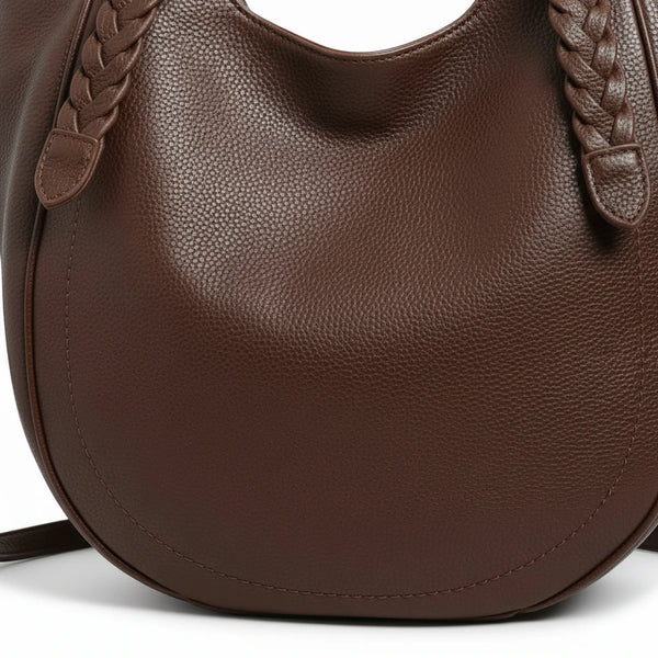 La Vanigghia - Borsa firmata Gyoiamea shopping a spalla manici intrecciati