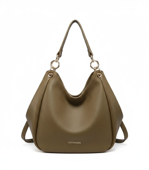 Borsa a sacco firmato COCONUDA Colletion donna spalla a tracolla simil pelle