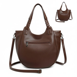 La Vanigghia - Borsa firmata Gyoiamea shopping a spalla manici intrecciati