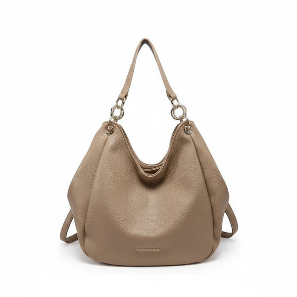 Borsa a sacco firmato COCONUDA Colletion donna spalla a tracolla simil pelle