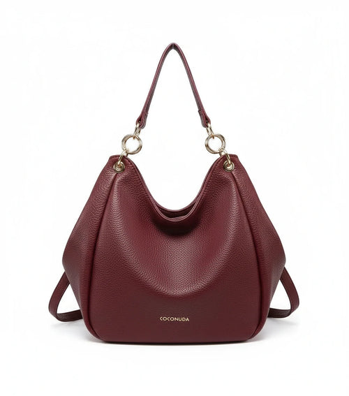 Borsa a sacco firmato COCONUDA Colletion donna spalla a tracolla simil pelle