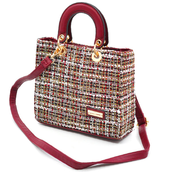 Borsa CHARRO in tessuto TWEED bouclé raffinato