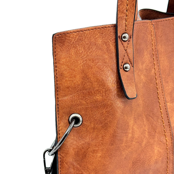 NAZARENO GABRIELLI - Borsa SHOPPING firmata giornaliera elegante capiente shopper vintage venata