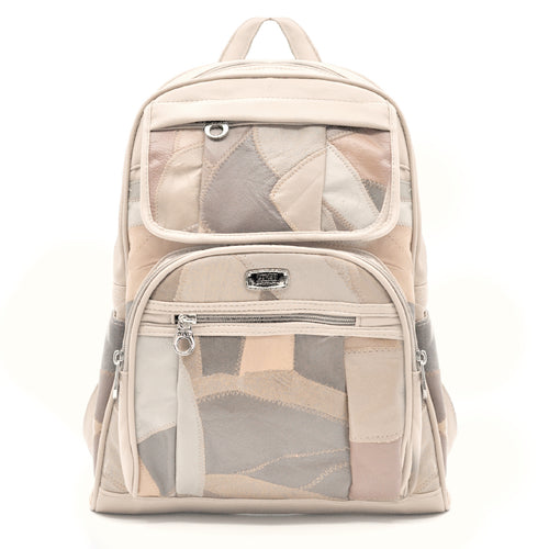 Zaino firmata COVERI ACTIVE vera pelle donna multi tasche