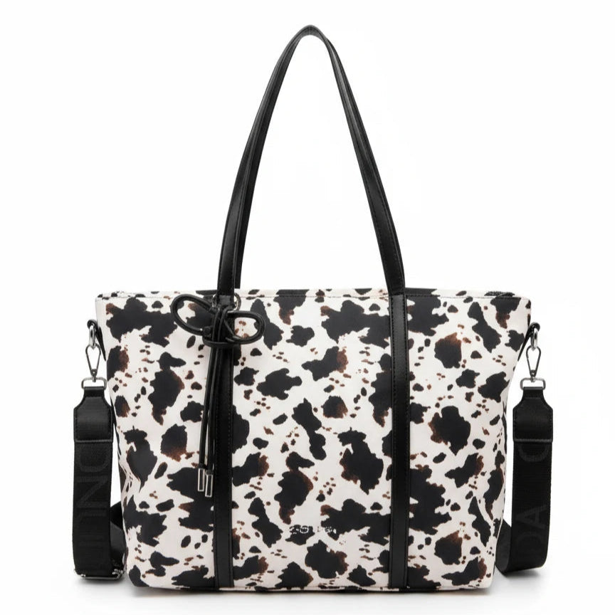 Borsa a fantasia animalier firmata COCONUDA Colletion donna spalla a tracolla simil pelle nuova shopping