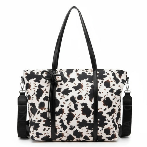 Borsa a fantasia animalier leopard firmata COCONUDA Colletion donna spalla a tracolla simil pelle nuova shopping (Copia)
