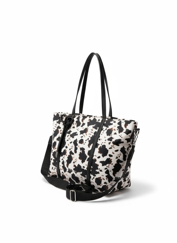Borsa a fantasia animalier leopard firmata COCONUDA Colletion donna spalla a tracolla simil pelle nuova shopping (Copia)