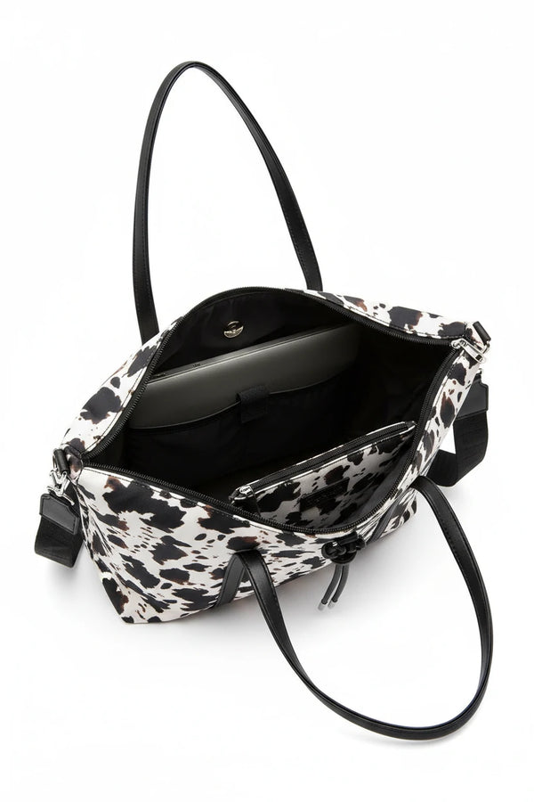 Borsa a fantasia animalier leopard firmata COCONUDA Colletion donna spalla a tracolla simil pelle nuova shopping (Copia)