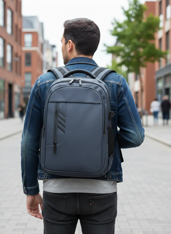 Zaino Porta PC 15.6" - 17" Impermeabile & Ergonomico Borsa Lavoro Uomo/Donna Grande Capienza (34x16x47cm)