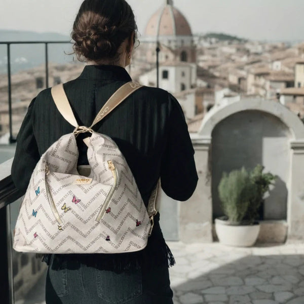 Coveri Active 2in1 borsa zaino LIMITED EDITION fantasia farfalle