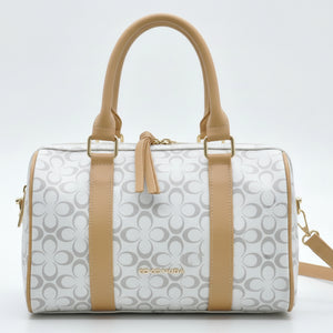 Borsa bauletto firmata COCONUDA a tracolla elegante casual simil pelle logo fantasia