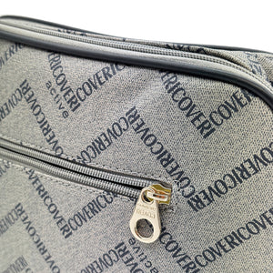 Borsa tracolla firmata COVERI ACTIVE in simil pelle pregiata tasche con cerniera fantasia logata originale toppe