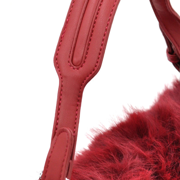 La Pola- Borsa firmata Gyoiamea in eco pelliccia morbida teddy pelo borsetta tracolla