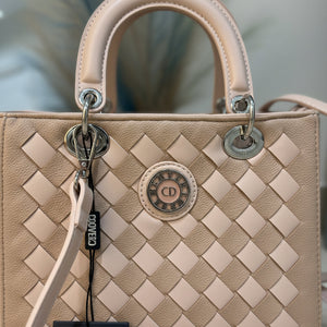 Borsa bauletto Coveri World simil pelle intrecciata