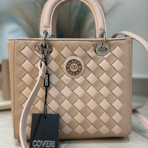 Borsa bauletto Coveri World simil pelle intrecciata