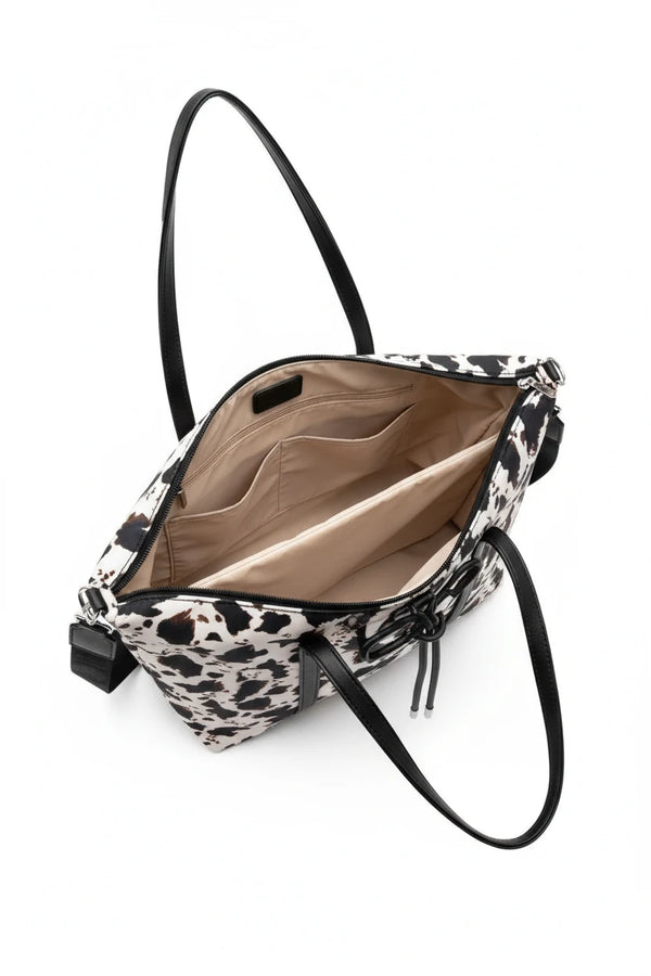 Borsa a fantasia animalier leopard firmata COCONUDA Colletion donna spalla a tracolla simil pelle nuova shopping (Copia)