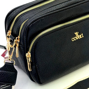 Borsa borsetta donna a tracolla firmata YYCOVERI multitasche 4 tasche con cerniera nuova