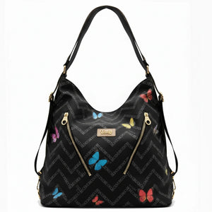 Coveri Active 2in1 borsa zaino LIMITED EDITION fantasia farfalle