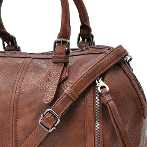 L'ARRACINA - Borsa a bauletto  firmata GYOIAMEA a mano tracolla casual simil pelle martellata venata