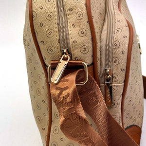 Borsa firmata GAMAYA zip cerniere logata tracolla donna logo zip tracolla fantasia multi tasche