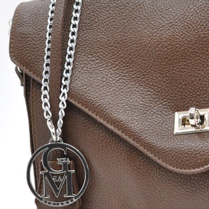 La Gennara - Borsa multitasche firmata Gyoiamea giornaliera elegante zip platta bauletto capiente messaggera
