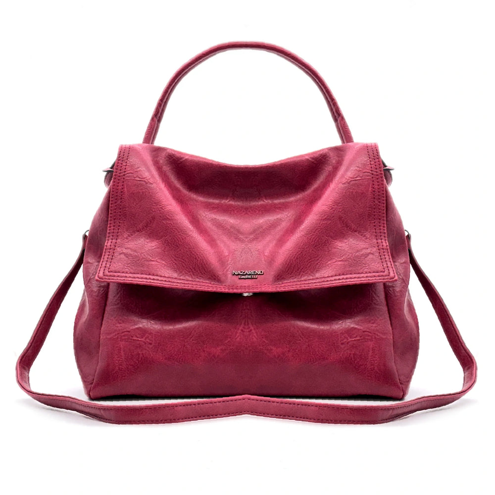 NAZARENO GABRIELLI - Borsa multitasche firmata giornaliera elegante 3 zip platta bauletto capiente