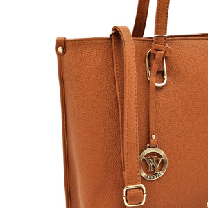 YY COVERI Borsa shopping firmata spalla e tracolla