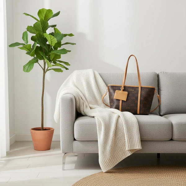 Borsa firmata shopping COCONUDA Colletion donna spalla a tracolla simil pelle nuova fantasia logo