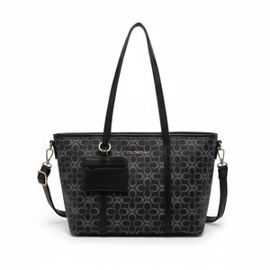 Borsa firmata shopping COCONUDA Colletion donna spalla a tracolla simil pelle nuova fantasia logo