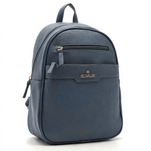 Zaino in eco Pelle B. cavalli  - Elegante e Resistente, Donna , Zaino Casual con Tasca Frontale con Zip e Tasche Laterali, Perfetto per Uso Quotidiano e Lavoro
