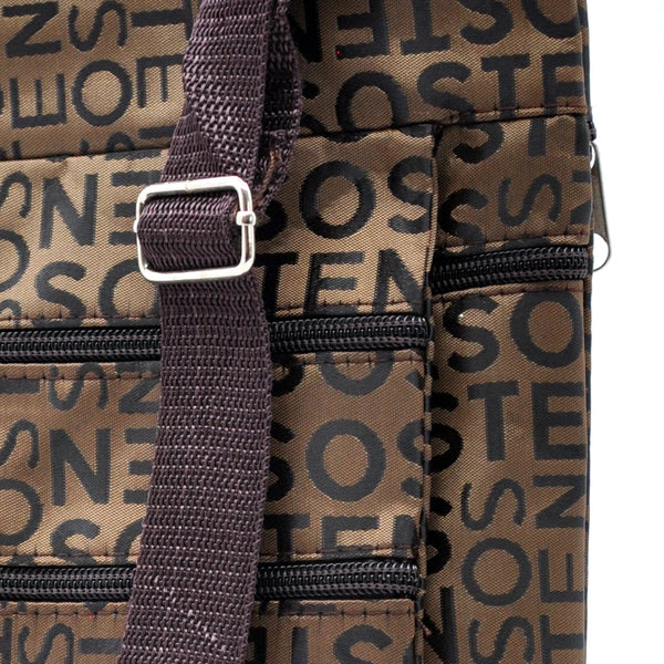 Borsello Uomo firmato Gyoiamea logato Resistente multi tasche sportivo multitasche tessuto tecnico nylon