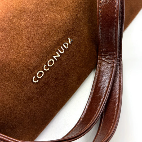 Borsa sacco hobo COCONUDA donna spalla a tracolla simil pelle scamosciata camoscio