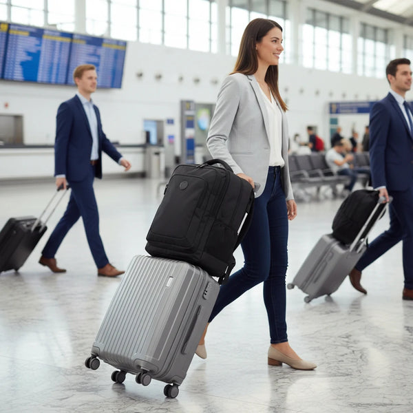 Asterio - Zaino AirPack Pro Antifurto tasca sotto vuoto Impermeabile USB Capiente Viaggio cabina aereo