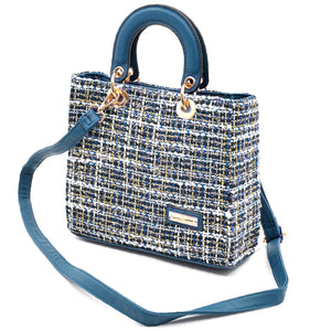 Borsa CHARRO in tessuto TWEED bouclé raffinato